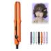 2-in-1 Mini Curling Wand & Flat Iron Hair Straightener Mini Dual Purpose Curling Iron Mini Curling Iron for Short Hair Portable Travel Curling Wand & Straightening Iron (B)