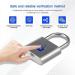 Fingerprint Padlock Porta Fingerprint Lock for House Door Suitcase Backpack Gym Bike Office IP66 Waterproof Outdoor Locker USB Charging - Buy Online on GoSupps.com