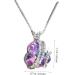 CALLARON Heart Butterfly Necklace Jewelry Necklace Neck Jewelry Choker Girl Crystal Necklace Diamond Miss - Buy Online on GoSupps.com