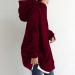 Wine Zip Up Hoodie for Women - Long Sleeve Casual Sweatshirt - Solid Color Preppy Jacket - Size 4X-Large - Buy Online on GoSupps.com