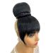 VAVANGA Hair Bun and Bang Set - Synthetic Quick Bun N Bang Clip for Black Women (#1B J072) - BUN-4 BANGs-10 - China Bang Hair Piece - Buy Online on GoSupps.com