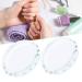 2PCS Nail Art Painting Glass Board - Color Toning Palette for Makeup Display and Cosmetic Mixing Tools - Buy Online on GoSupps.com