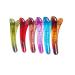 Fodattm 12 pieces of professional hairdressing salon hair clips made of plastic non -slip crocodile clamp colorful duck beak hair clips for hair styling and compartments (length -4.8 cm a#) Length -1.9in a##