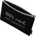 Hello Bags: Stylish Cotton Make-up Bag & Wristlet Handbag | 100% Real | Ecru & Black | Gift-Ready - Buy Online on GoSupps.com