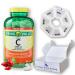 Spring Valley Vitamin C 1000 mg with Rose Hips 500 Tablets Set with Fusion Shop Store Week case (1) (Pack of 1)