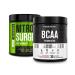 Jacked Factory Nitrosurge Pre-Workout in Green Apple & BCAA in Fruit Punch for Muscle Building and Recovery