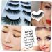 5 Pairs Fake eyelashes magnetic false eyelashes faux lashes easiest fake lashes beauty accessories false lashes bulk natural make up accessories girl set fiber dense - Buy Online on GoSupps.com