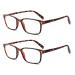 Cojwis reading glasses 2 Pack Blue Light block glasses spring hinge anti -dizzy women and men light glasses (2 tortoiseshell 0.00 multiplier_x) 2 tortoiseshell 0.0 x