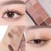 Erinde 10 Color Eyeshadow Palette - Matte Shimmer Glitter Eye Shadow | High Pigmented, Ultra-Blendable | Neutral Nude Shades with Professional Brush - Maple Leaf Brown 07 - Buy Online on GoSupps.com