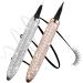 VINTORKY 2pcs Diamond Eyeliner Liquid Eye Liner Eyeliner Liquid Pen Lash Accessories Rose Gold Plated Assorted Color - Buy Online on GoSupps.com