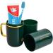 Travel Toothbrush Case & Holder - Dark Green Travel Mug for Camping & Home | Toothbrush & Toothpaste Storage - Buy Online on GoSupps.com