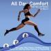 Open Toe Compression Socks for Women and Men - Black, Large-X-Large (2 Pairs) - Buy Online on GoSupps.com