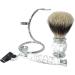 Buy Lefeda Men's Shaving Brush Set - Pure Roof Hair Natural Stone Handles Silver Stand - Premium Shaving Accessories for a Smooth Grooming Experience - Buy Online on GoSupps.com