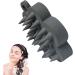 Poupangke Shampoo Brush | Silicone Shampoo Massager for Adults & Kids | Head Skin Massage Device - Dark Gray - Buy Online on GoSupps.com