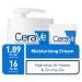 CeraVe Moisturizing Cream Combo Pack - 16 oz Pump + 1.89 oz Travel Size | Fragrance Free - Buy Online on GoSupps.com