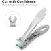 Nail Clipper Nail Cutter for Thick Toenails - Extra Wide Jaw Opening Nail Clippers Large Toenail Fingernail Nail Clippers with File and Gift Box for Men Women Seniors (Silver) - Buy Online on GoSupps.com