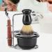 Premium Men's Shaving Brush Set - 4-Part Manual Kit with Stainless Steel Stand & Bowl | Perfect Gift for Grooming - Buy Online on GoSupps.com