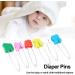 Diaper Bracket - Practical Accessories for Safe Diapering | Colorful Plastic Head Safety Needle (6 Animal Head Colors) - International Shipping Available - Buy Online on GoSupps.com