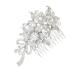 DOITOOL Bridal Hair Side Comb Combs for Women Hair Accessories for Women Crystal Headpiece Hair Teasing Comb Women Hair Accessories Tiara Women Hair Clip Bride Hair Plug Bow Tie