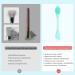Shop MSQ Face Cleaning Brush Set - 2-in-1 Silicone Applicator & Scrubber - Double-Head Facial Brush for Masks - Blue & Pink - International Shipping Available - Buy Online on GoSupps.com
