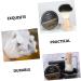 Fomiyes Men's Shaving Set - 2 Sets of Stainless Steel Foam Shell Hairdresser Dust Brush and Bowl | Perfect for Professional Grooming | Black - Buy Online on GoSupps.com