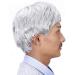 BGHJUE Men's Gray Short Straight Wig | Stylish Old Man Bobo Hairstyle for Daily Wear - Buy Online on GoSupps.com