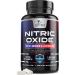 Extra Strength Nitric Oxide Supplement - L Arginine, Citrulline Malate, AAKG, Beta Alanine - Pre Workout Booster for Muscle Strength & Energy - 60 Veggie Capsules - Buy Online on GoSupps.com