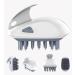 Scalp Massager Comb,Electric Hair Shampoo Brush, Silicone Wet Hair Care Dandruff Brush Cleaner, 3 Vibration Mode Hair Scalp Scrubber White