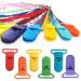 Buy Colorful Plastic Pacifier Holders - 10 Pack (39x16mm) for International Shipping - Buy Online on GoSupps.com