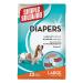 Simple solution disposable dog diapers for bitches |Super absorbent spout -safe fit |Watrepdicator 12 Pack Large-12 piece