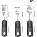 Tablespoons Adaptive Utensils 3PCS Stainless Steel Mirror Polishing Bendable Flexible Curved Cutlery Tableware with Plastic Handle Disabled Cutlery for Elderly Patient - Buy Online on GoSupps.com