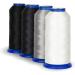 1800 Yards T7069 210D/3 Heavy Duty Polyester Sewing Thread - Black - for Upholstery, Jeans, Weaving, Drapery, Purses & Leather - Buy Online on GoSupps.com
