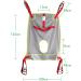 Toileting Patient Lift Sling Transfer Belt Full Body Patient Lift Sling with Four Point Support Full Body Sling for Transfer from Bed to Wheelchair Recliner Maximum Load Bearing 510 LbsV M - Buy Online on GoSupps.com