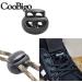25pcs Spring Cord Lock End Stopper Fastener Slider Toggles Clip Double Hole Round Ball Plastic for Drawstrings Lanyard Paracord Elastic Bungee Shock Cord Rope Black 25pcs - Buy Online on GoSupps.com
