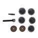 Eujgoov Kit de Dosettes de caf R utilisables 5 Pi ces Capsules de caf Rechargeables Vides avec Couvercles Cuill re Brosse pour Machines Scellage Efficace Capsules de Bricolage (BLACK)