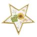 Palette de Vernis Ongles - Palette de Vernis Ongles en R sine avec Bordure Or l gante pour Salon - Plateau R sin l gant Bord Dor pour Pratique Gel Manucure Salon Domicile Pentacle