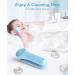 Jack&Rose Sonic Silicone Face Scrubber - Waterproof Electric Facial Cleansing Brush for Sensitive Skin - Inductive Charging Face Exfoliator (Sky Blue) - Buy Online on GoSupps.com