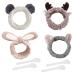 4 Pieces Of Plush Headbands With 4 Pieces Of Mask Sticks Daily Face Wash Supplies Soft And Elastic Headbands Coral Fleece Headbands Makeup Headbands Used In Hydrotherapy And Yoga.
