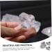 Toyandona 2ST Quartz Mineral Specimens - Geological Rehearsal Sample Ores for Teachers - Natural White Crystal Decor - 3x3cm Transparent Ore Decorations (2 PCS) - Buy Online on GoSupps.com