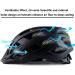 Adjustable Adult Bike Helmet with Detachable Visor, Black, L 58-62cm - Lightweight Cycling Safety Helmet for Men and Women - Buy Online on GoSupps.com