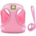 FEimaX No-Pull Dog Harness and Leash Set for Small Medium Dogs and Cats - Reflective Adjustable Mesh Vest for Outdoor Walking - XS (Chest 10.2-11.4'') Pink - Buy Online on GoSupps.com