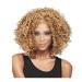 BGHJUE Brazilian Virgin Hair Short Bob Curly Lace Front Wigs for Black Women - 30cm Black & Light Brown - Buy Online on GoSupps.com