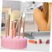 Abaodam Makeup Brush Cleaning Box | Silicone Brush Cleaner & Pad | Compact 7.9x5.25x4.9CM | Pink - Best eCommerce for International Shipping - Buy Online on GoSupps.com