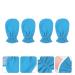 Buy Minkissy 2 Pair Hand Spa Maintenance Gloves | Cotton Paraffin Wax Liner for Luxurious Manicure Care Flannel Blue - Buy Online on GoSupps.com