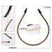 Buy Metal Chain Leather Hairband for Women & Girls - Non-Slip Elastic Headband in Black/White & Gold - Stylish & Comfortable - Buy Online on GoSupps.com
