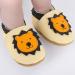 Soft Leather Baby Shoes for Boys and Girls | Non-Slip Rubber Soles | 18-24 Months | Beige Lion Design - Buy Online on GoSupps.com