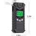 JASTEK Professional-Grade Rechargeable Portable Digital Alcohol Breathalyzer - Accurate & Reliable with 10 Mouthpieces - Buy Online on GoSupps.com