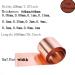 Jonoisax Pure Copper Foil Metal Copper Sheet Plate Cut Material Rolls- General Use DIY Or Contractors 200 * 1000Mm 0.25mm*200mm*1000mm - Buy Online on GoSupps.com