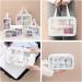 Aucuu 6 Pcs Clear Toiletry Bag Set - Waterproof Transparent Travel Wash Bags for Women and Girls (White) - Buy Online on GoSupps.com