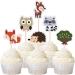 Ercadio Cupcake-Dekoration mit Dschungeltier-Motiv 24 St ck B-jungle Animals - Buy Online on GoSupps.com